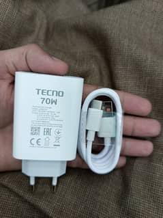 tecno original charger 70w (camon 30 ka charger hai)