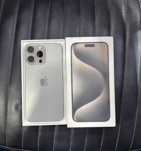 IPHONE 15 PRO MAX 256GB H/K PTA APPROVED 0