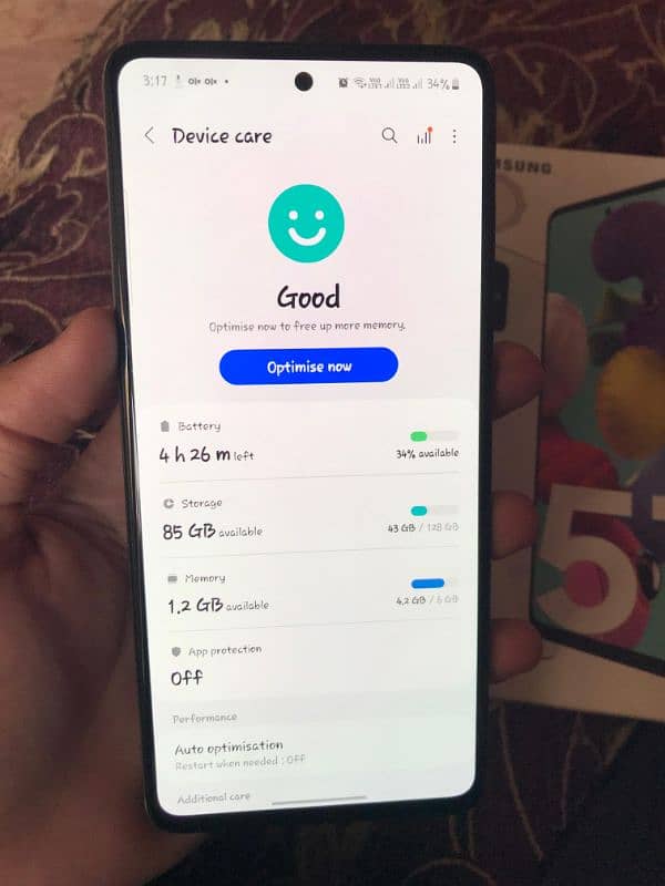Samsung A51 with box and charger 6/128 No open repair All ok 4
