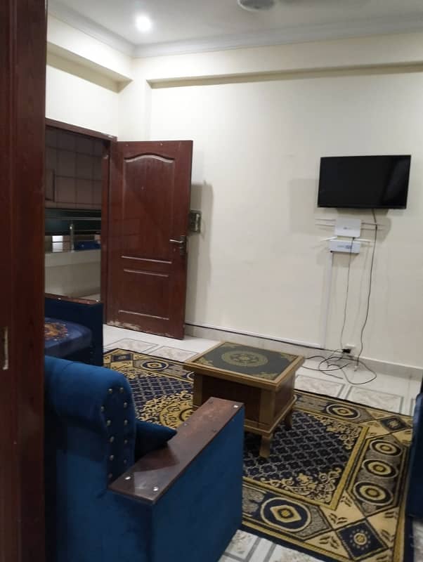 One bed furnished flat available for rent in E11/2 markaz 7