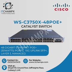 Cisco Catalyst WS-C3750X-48POE+ | ITCHAMPX