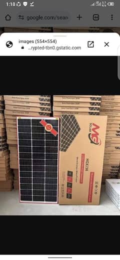 2pc MG 180 watt SOLAR PANEL NEW NOT USED