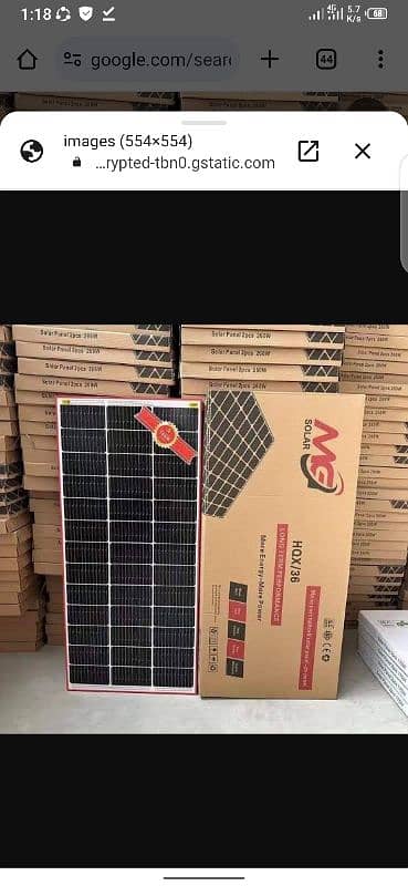 2pc MG 180 watt SOLAR PANEL NEW NOT USED 0