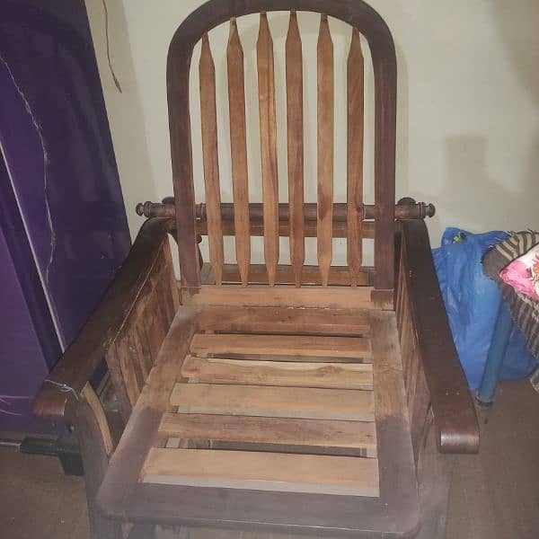 pure wooden chair moving chair two functions 1