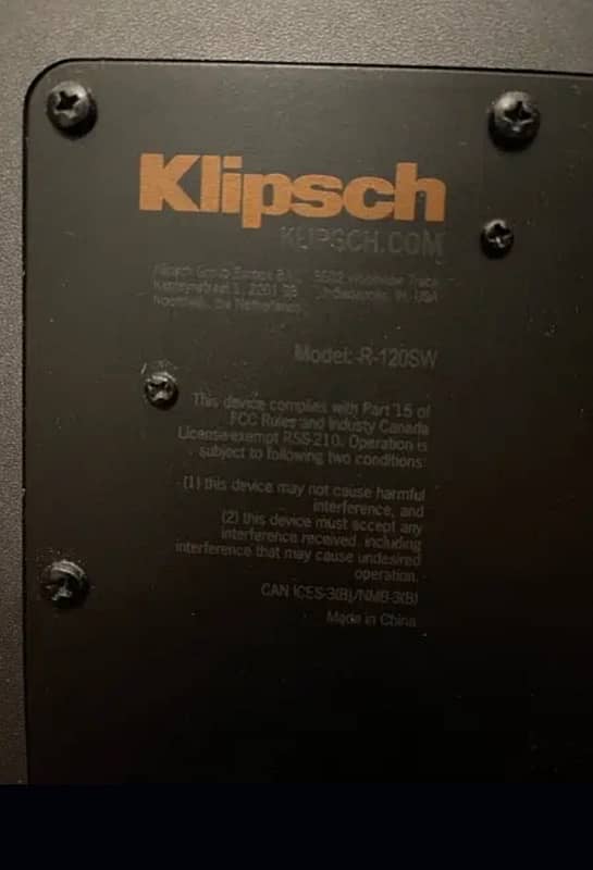 klipsch R 120SW home theatre subwoofer 3