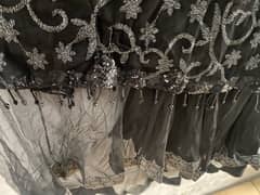 Black net lehnga and long frock