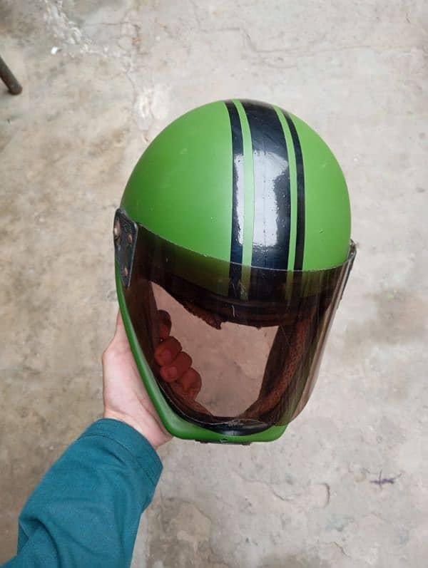 CD 70 Bike helmet wrap with green paper. 0