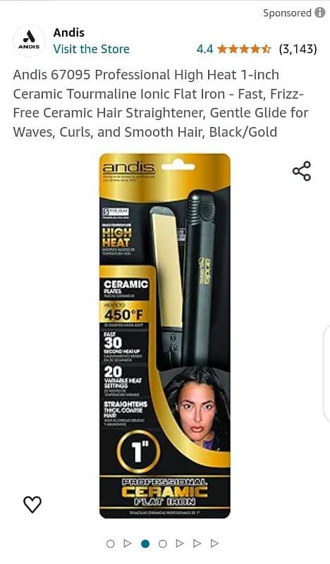 Andis Professional Hair Straightener 5