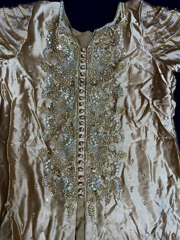 Bridal Silk Dress ( Shirt + Sharaara + Dupatta ) 1