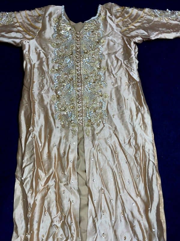 Bridal Silk Dress ( Shirt + Sharaara + Dupatta ) 3