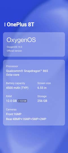 OnePlus 8T 5G 12/256