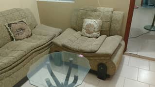 sofa set with 2 tables