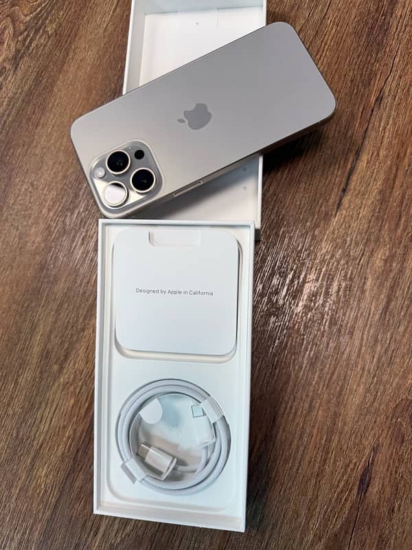 iPhone 15 pro max 256 GB PTA 11 Months warranty 1