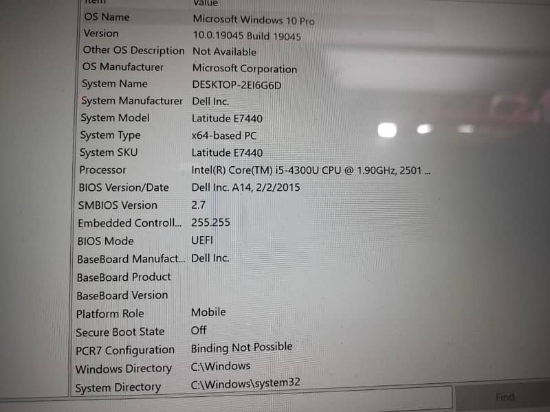 Dell laptop core i5 4