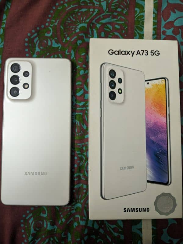 Samsung A73 complete box 2