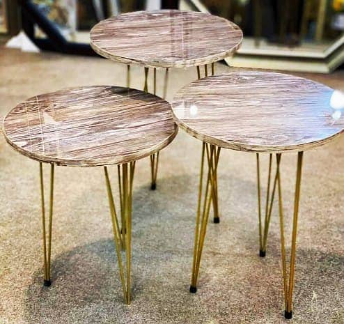 Nesting Table | Marble table | Coffee table | Round table set 8