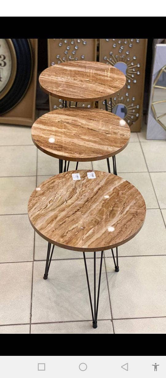 Nesting Table | Marble table | Coffee table | Round table set 14