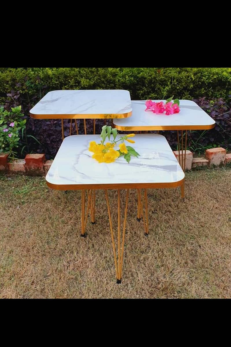 Nesting Table | Marble table | Coffee table | Round table set 15