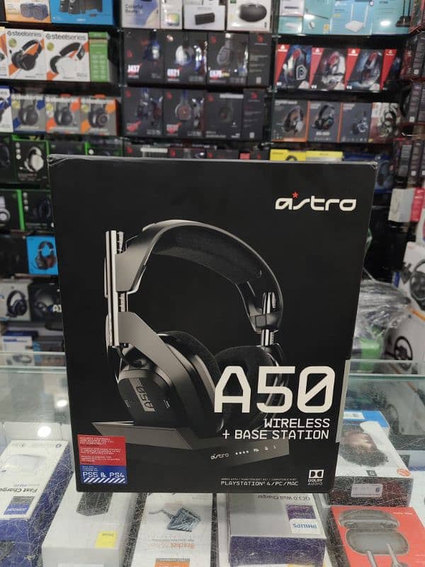 ASTRO A50 WIRELESS HEADSET FOR PS5,PS4,XBOX AND PC 0