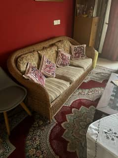 Cane Sofa Set in Great Condition