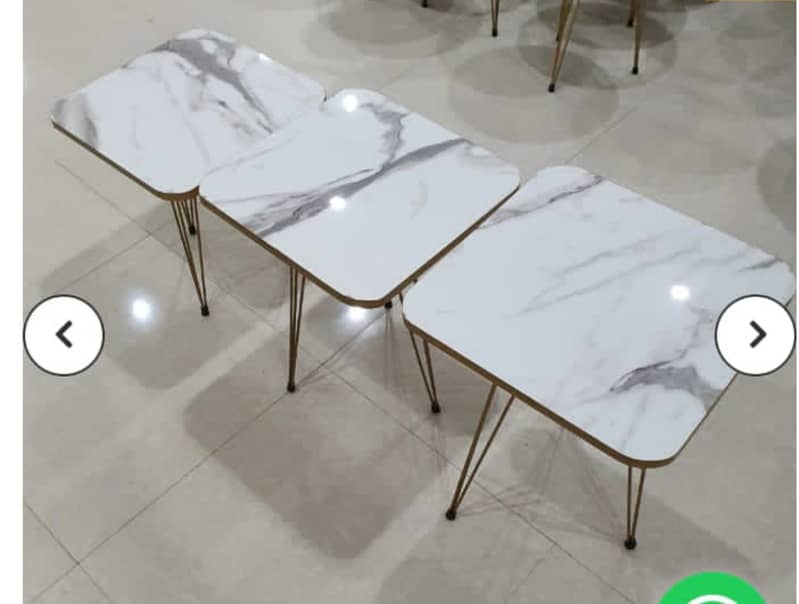 Coffee table | Marble table | Nesting Table | Round table set 13