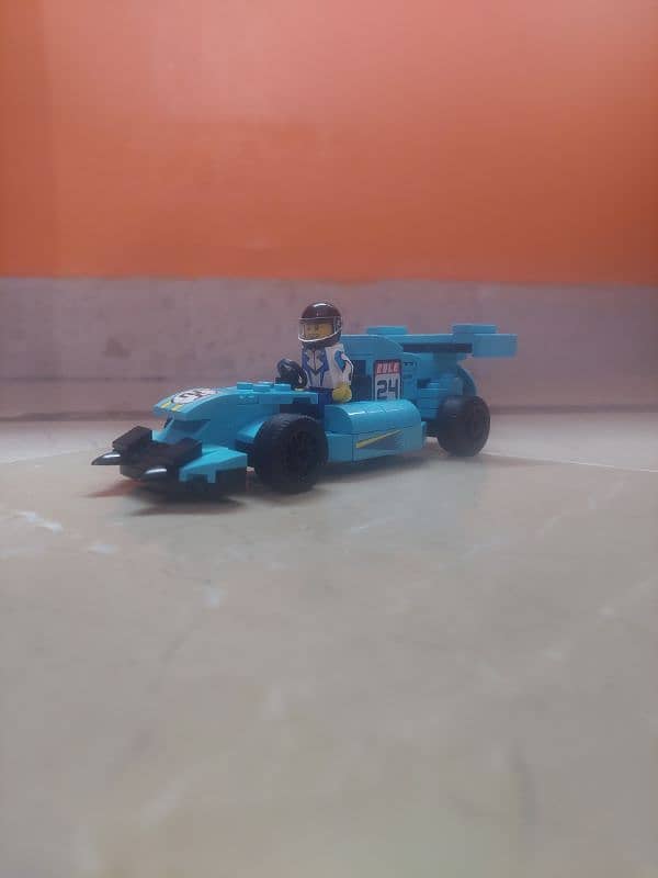 lego f1 car blue 0