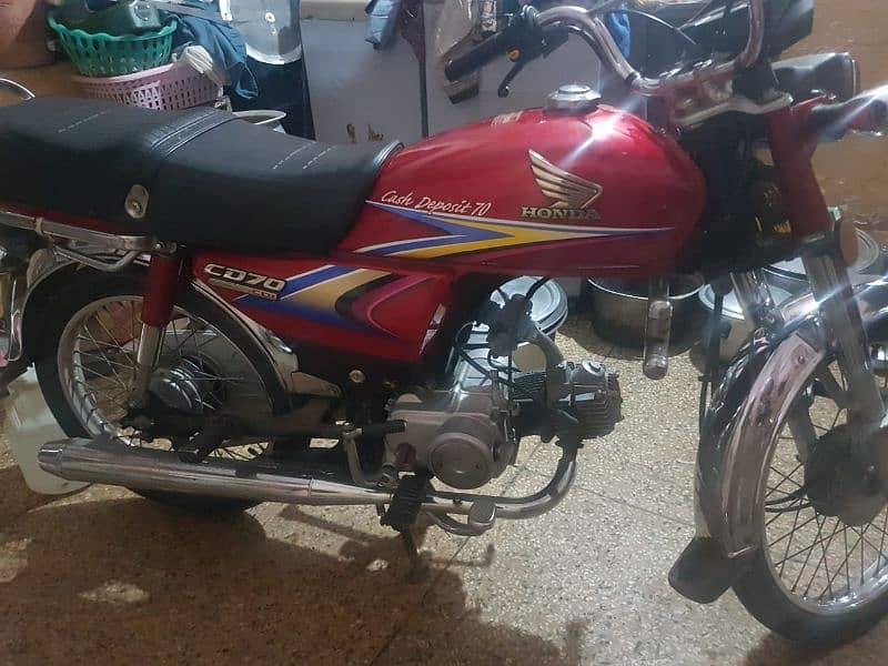 Honda CD 70 2010 model Rawalpindi number 11