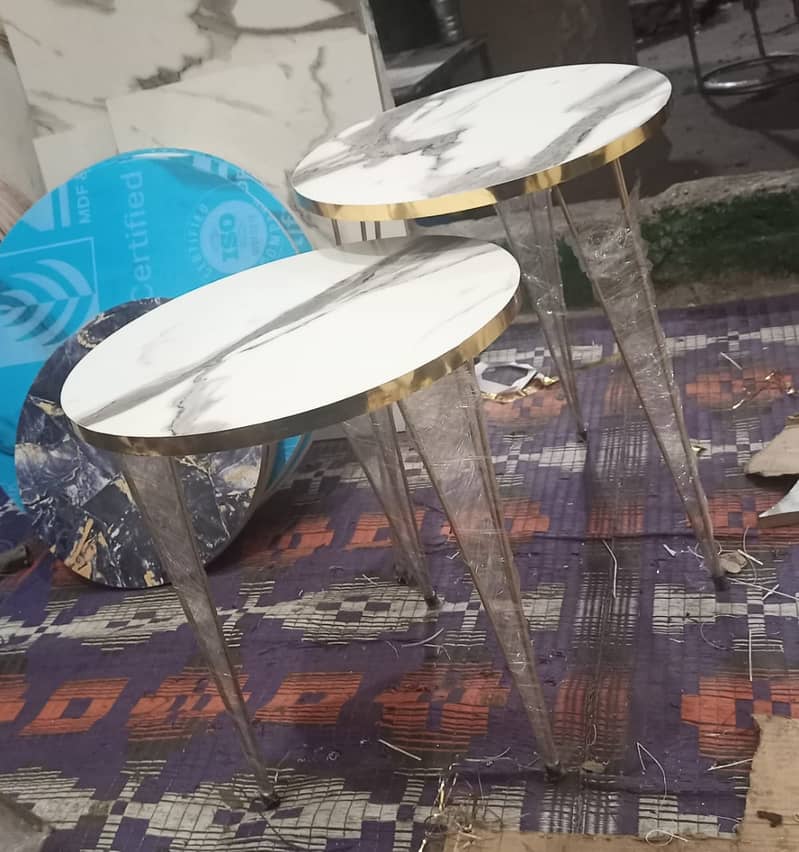 Nesting Table | Marble table | Coffee table | Round table set 18