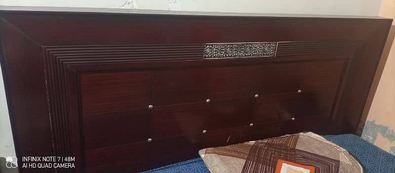 wooden bed king size 0