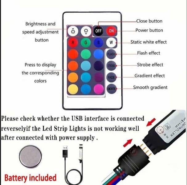 Multicolor RGB Light USB (16 Feet) 3