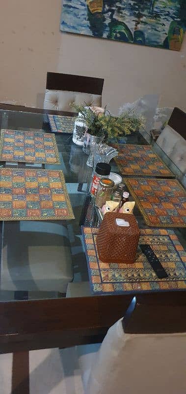 six seater wooden  dinning table 2