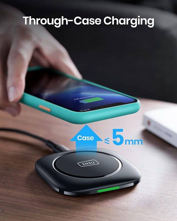 iPhone, Samsung. . . INIU Wireless Charger, 15W Fast Wireless 2