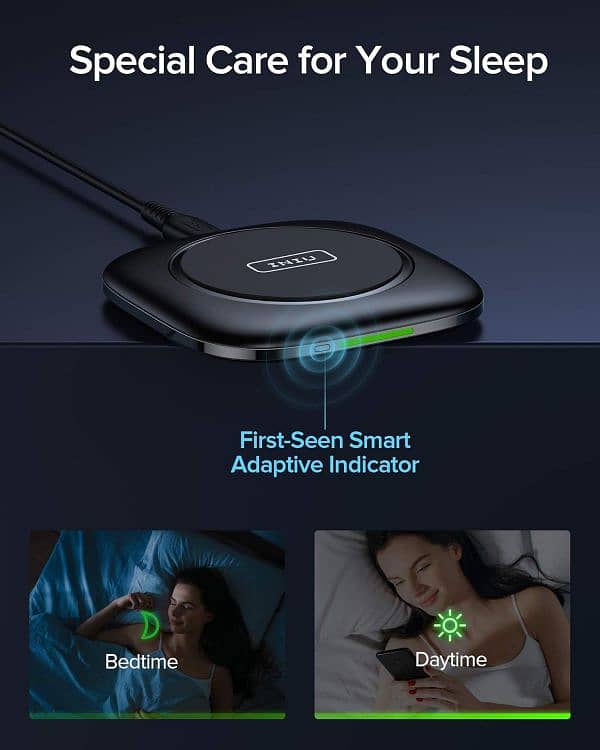 iPhone, Samsung. . . INIU Wireless Charger, 15W Fast Wireless 3