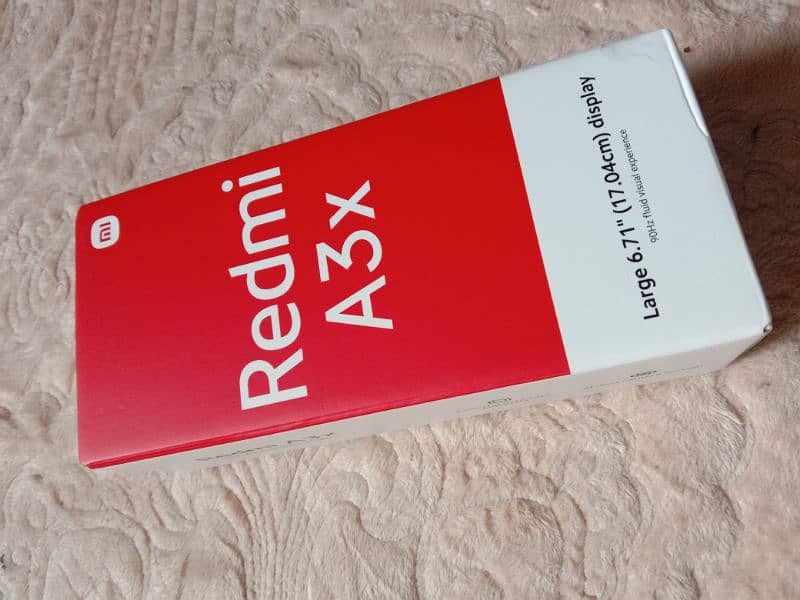 New Mi Redmi A3x, original charger, 3 gb ram 64 gb rom with receipt 10