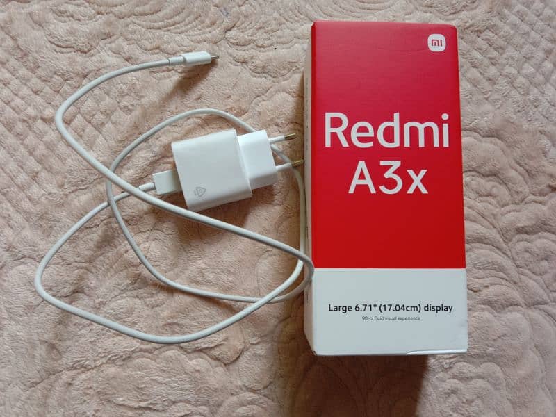 New Mi Redmi A3x, original charger, 3 gb ram 64 gb rom with receipt 11