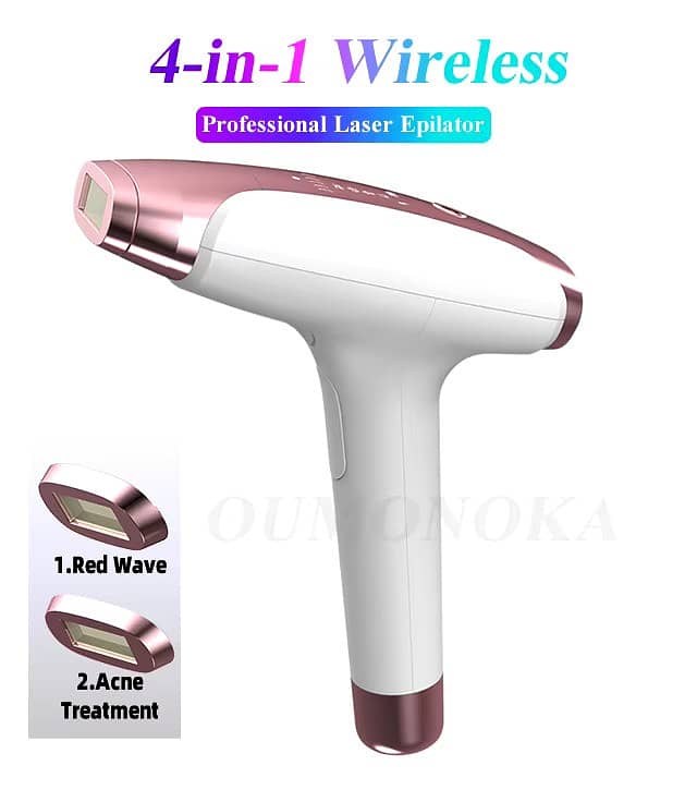 4 in 1 Wireless 999999 Flashes Laser Hair Removal cooling 0