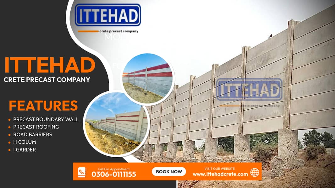 precast boundary wall/wall/roofs/precast roofs/shed 0