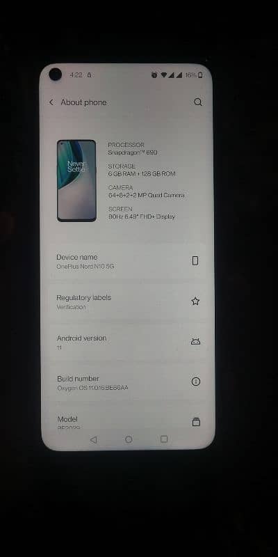 ONEPLUS NORD 10 6/128 5G 9