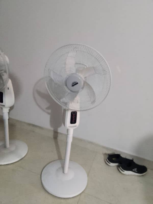 2 floor fans 1