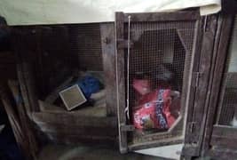 2 Wooden Cages for Hens and Birds in Reasonable Price