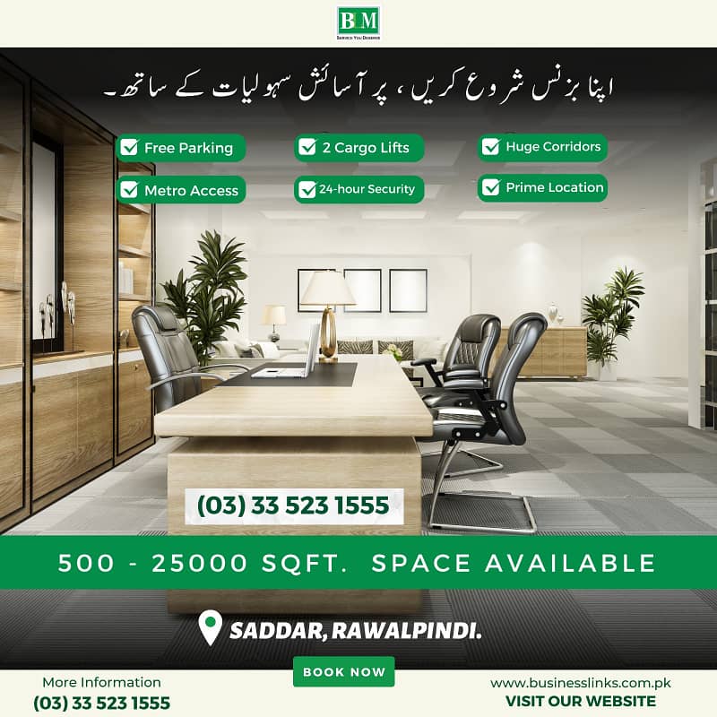 1100 SQFt Brand New hall For rent Software Call Center IT Space kamran market saddar 4