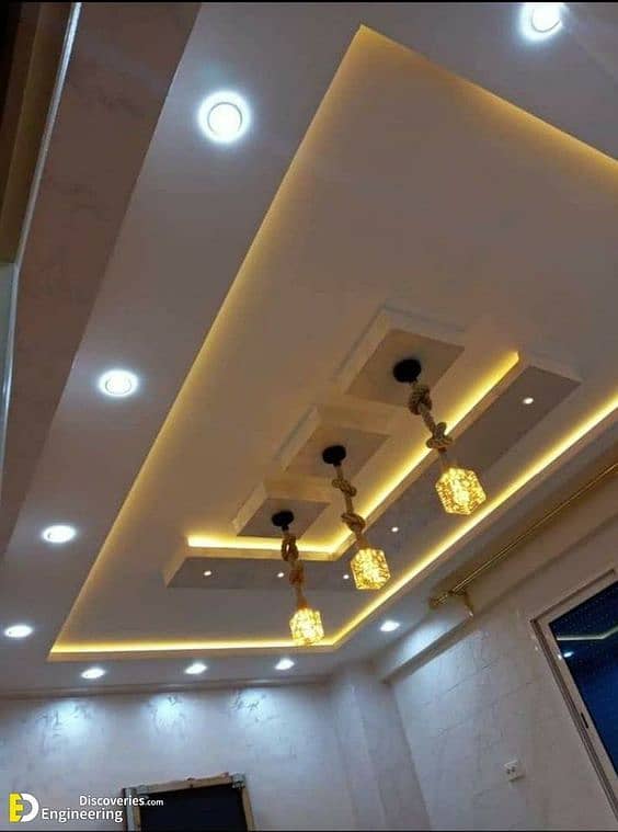 Partition gypsum board & ceiling work/cemet board /ceiling 3