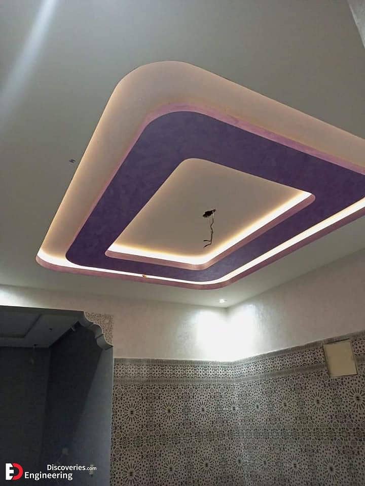 Partition gypsum board & ceiling work/cemet board /ceiling 6