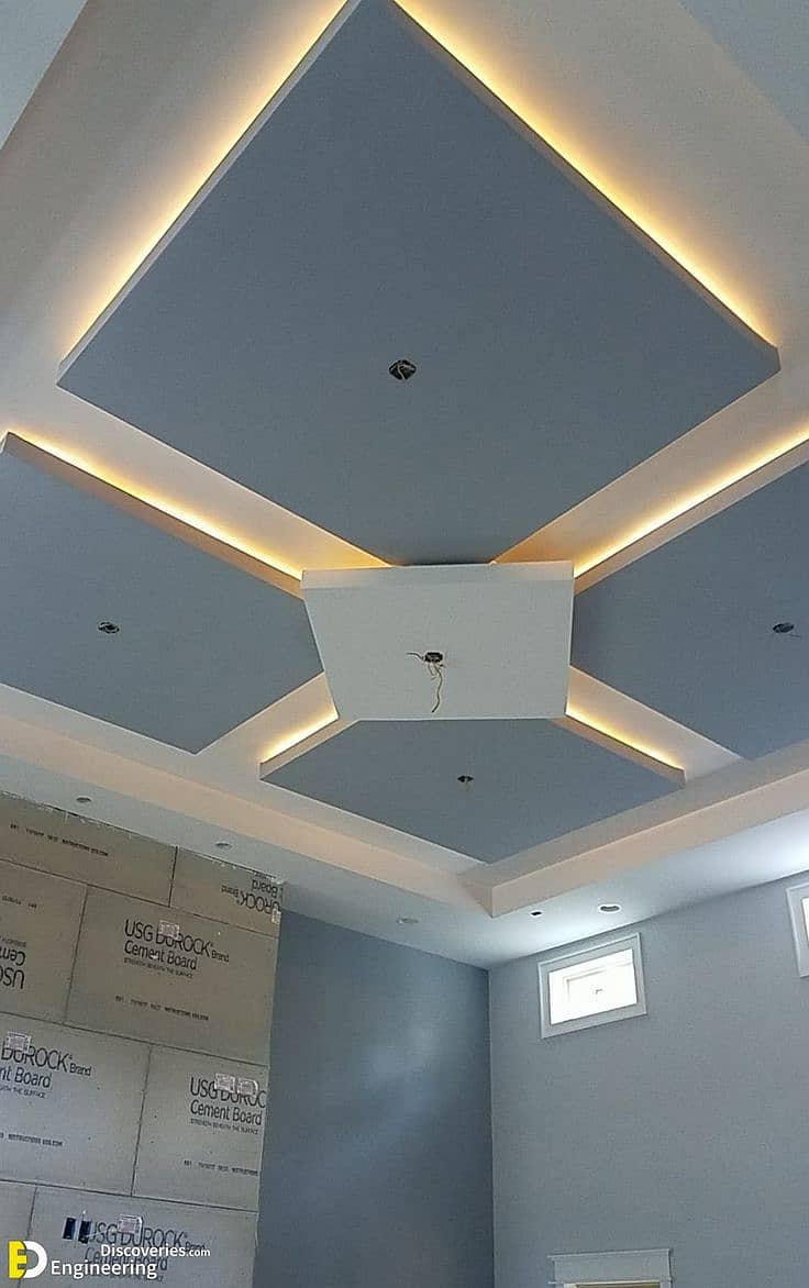 Partition gypsum board & ceiling work/cemet board /ceiling 9