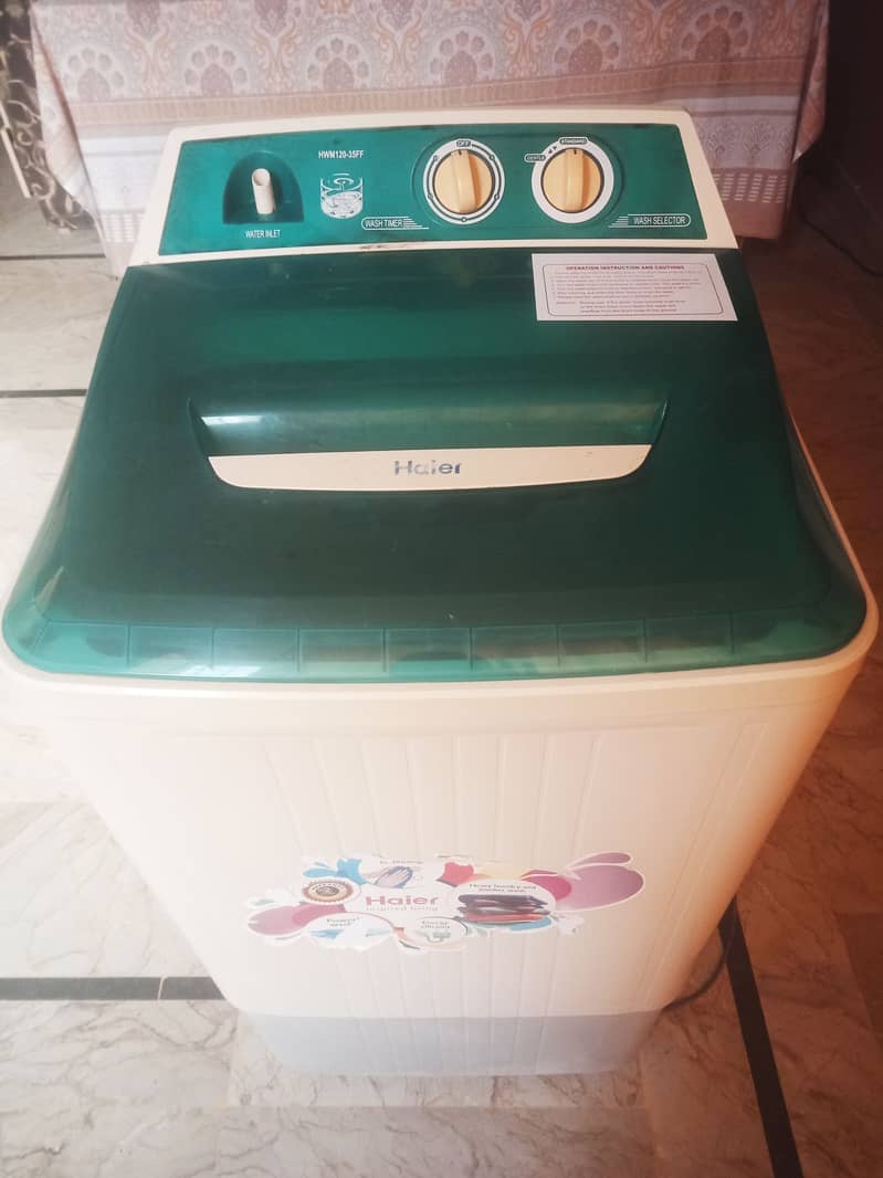 Haier Single Washing Machine HWM120-35FF 12 kg Single Tub Like new 2