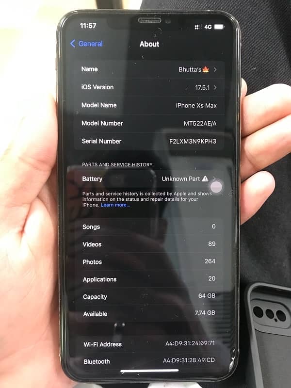 iPhone Xs max 64gb PTA 5