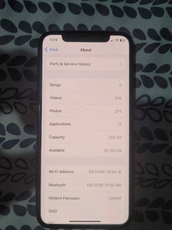 iphone xs 256 gb official pta approved 7