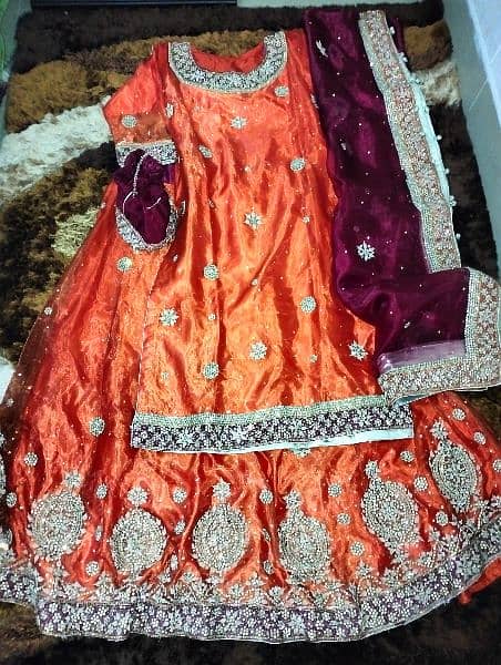 Bridal (Mehndi) Heavy Lehnga & Long Shirt 1