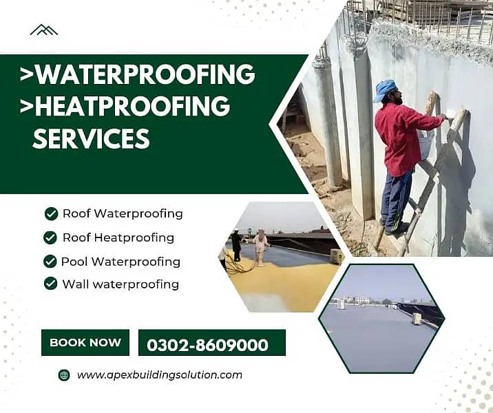 Water proofing services, Leakage, Roof Heat Proofing Services Pakistan 2