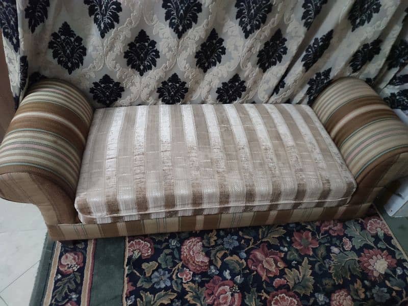 2 seater dewan for urgent sale, 2 chair and table for kids 2